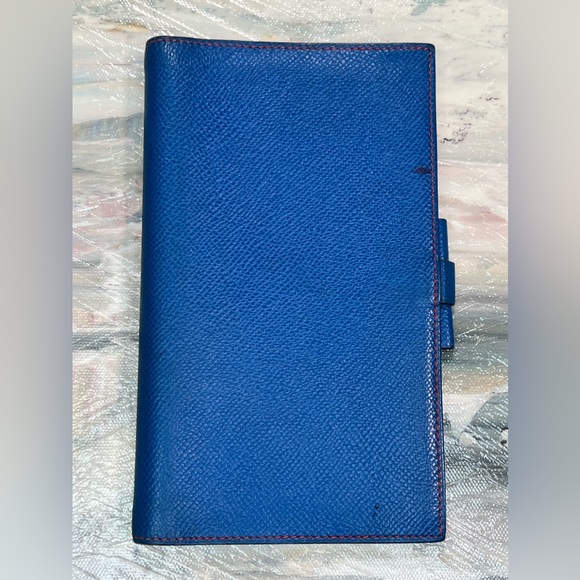 Hermes Handbags - ✨HERMÈS Blue with Red Colourblocking Interior Espom Leather Agenda Cover 💙❤️